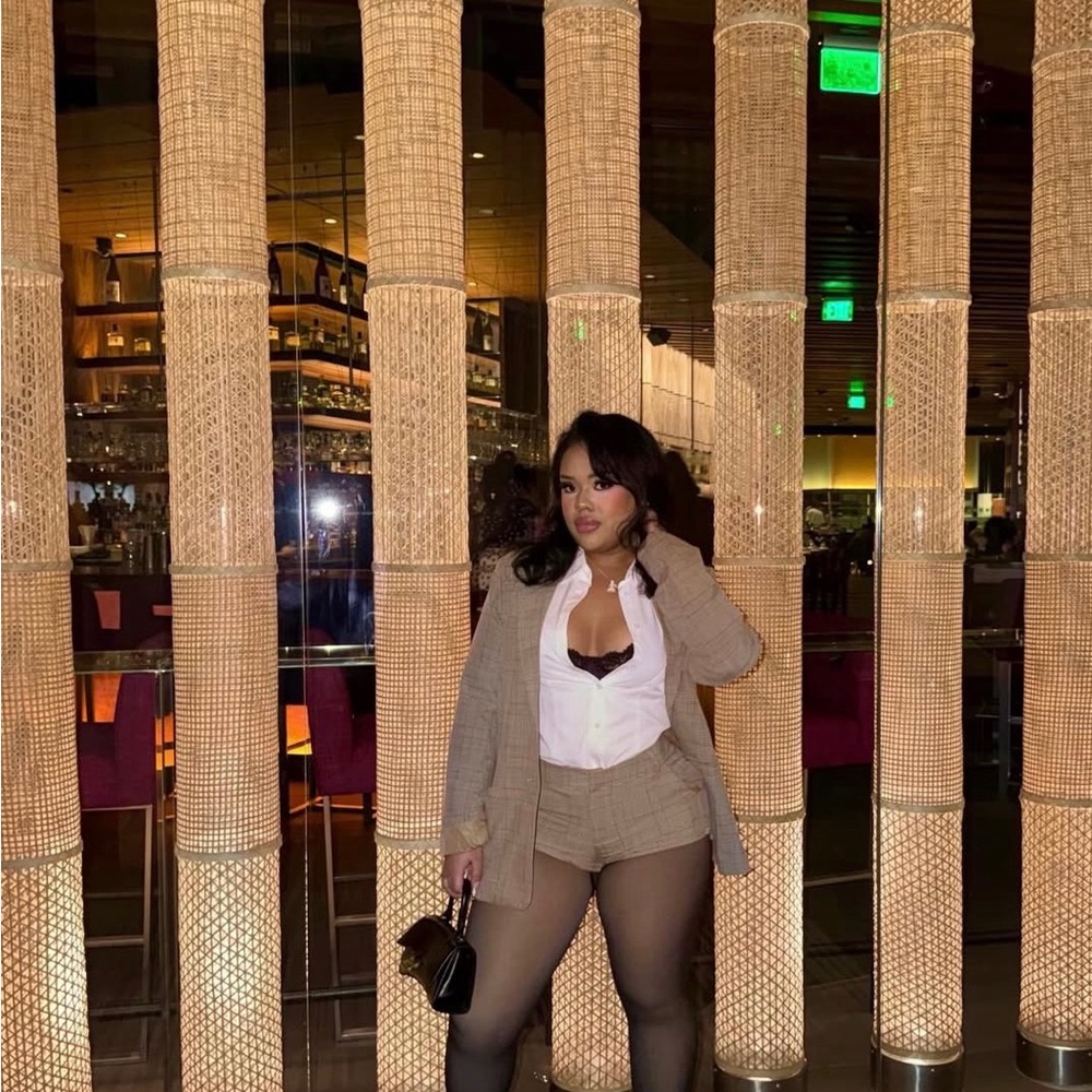 Windsor Tan Blazer and Shorts Set